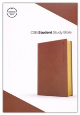 CSB Student Study Bible--soft  leather-look, brown