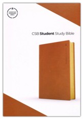 CSB Student Study Bible--soft leather-look, ginger