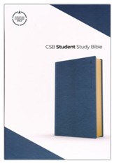 CSB Student Study Bible--soft  leather-look, navy
