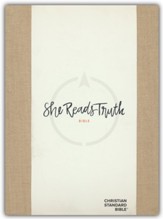 CSB She Reads Truth Bible--hardcover  cloth over board, gunny sack