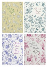 Thinking Of You Floral Cards, Box of 12
