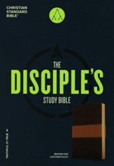 CSB Disciple's Study Bible, Brown and Tan LeatherTouch