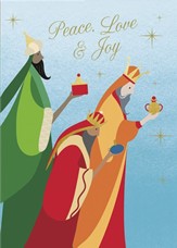 Peace Love and Joy Holiday Cards, Box of 12