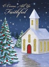 O Come All Ye Faithful Holiday Cards, Handmade, Box of 12