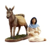 The Real Life Nativity 10 Inch Expecting Mary & Donkey