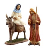The Real Life Nativity 7 Inch 3 Piece Traveling Holy Family