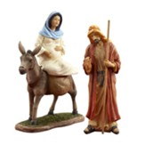 The Real Life Nativity 10 Inch 3 Piece Traveling Holy Family
