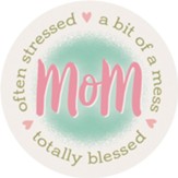Mom Blessed Car Coaster