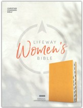 CSB Lifeway Women's Bible--soft leather-look, marigold (indexed)