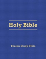 Berean Study Bible--hardcover, blue