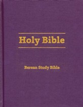 Berean Study Bible--hardcover, eggplant