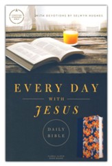CSB Every Day with Jesus Daily Bible--hardcover, floral - Imperfectly Imprinted Bibles