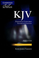 KJV Personal Concord Reference Bible, French morocco leather,   black, Thumb-Indexed