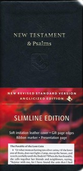 NRSV Slimline New Testament and Psalms, Anglicized, Imitation leather, black