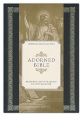 CSB Adorned Bible--LeatherTouch, gold