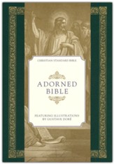 CSB Adorned Bible--cloth-over-board, forest