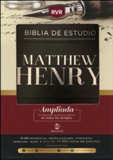 Biblia de Estudio RVR Matthew Henry, piel fabricada  (RVR Matthew Henry Study Bible, Bonded leather)
