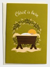 Christ is Born Christmas Cards, Box of 18, NLT