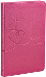 NIV Comfort Print Bible for Kids, Imitation Leather, Pink