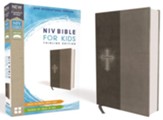 NIV Comfort Print Bible for Kids, Imitation Leather, Gray