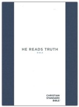 CSB He Reads Truth Bible, Limited Edition--cloth-over-board, midnight