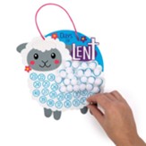 Lent Lamb Countdown Pom-Pom Craft Kit, makes 12
