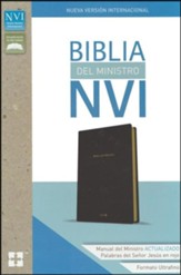 Biblia del Ministro Ultrafina NVI, Piel Imit. Negra  (NVI Ultrathin Minister Bible, Leathersoft, Black)