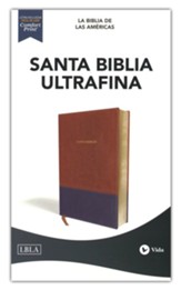 Santa Biblia LBLA Ultrafina, leathersoft café  (LBLA Thinline Holy Bible, Leathersoft Brown)