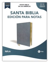 Santa Biblia NBLA Edicion de Notas, Piel Imit., Gris  (NBLA Holy Bible Journal Edition, Soft Leather-Look, Slate)