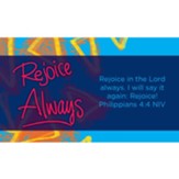 Rejoice Always Scripture Cards, Pack of 25