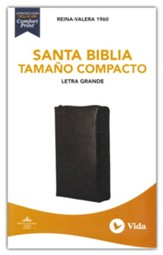 RVR 1960 Santa Biblia, Letra Grande, Tamaño Compacto, Negro con Índice (Compact Holy Bible, Large Print, LeatherSoft Black Indexed)