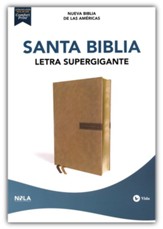 NBLA Santa Biblia, Letra Supergigante, Leathersoft, Beige, Edicion Letra Roja (NBLA Super Giant-Print Holy Bible--soft leather-look, beige)
