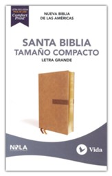 NBLA Santa Biblia, Letra Grande, Tam. Compacto, Leathersoft, Beige, Ed. Letra Roja (NBLA Large-Print Compact Bible--soft leather-look,
