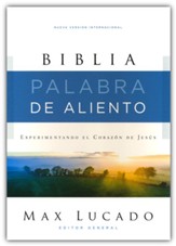 Biblia NVI Palabra de Aliento de Max Lucado, Piel Simil, Azul  (NVI Lucado Encouraging Word Bible, Soft Leather-Look, Blue)