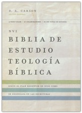 NVI Biblia de Estudio Teologia Biblica, piel reciclada,  negro (Biblical Theology Study Bible, black)