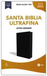 RVR60 Large-Print Ultrathin Bible--bonded leather, black, zippered edition