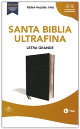 RVR60 Large-Print Ultrathin Bible--bonded leather, black