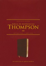Reina Valera Revisada Biblia de Referencia Thompson, Leathersoft, Cafe, Palabras de Jess en Rojo (RVR Thomspon Chain-Reference Bible--soft leather-look, brown)