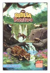 NBLA Biblia Aventura, Interior a color--soft leather-look, Coral, con cierre