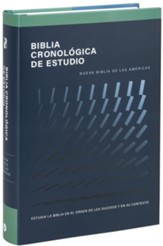 NBLA, Biblia de Estudio Cronológica,  Tapa Dura, Interior a Cuatro Colores (NBLA Chronological Study Bible, hardcover)