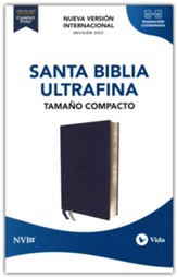 NVI Santa Biblia Ultrafina, Tam. Compacto, Piel Imit. Azul Marino  (NVI UltraThin Compact Bible, Soft Leather-Look, Navy)