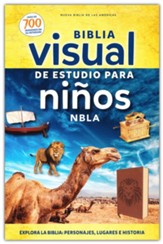 Biblia visual de estudio para niños NBLA, Leathersoft, Cafe  (NBLA Kids' Visual Bible, Leathersoft, Brown)