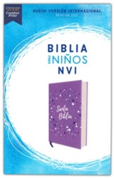 Biblia para Niños NVI, Imit. Piel, Lavanda  (NVI Holy Bible for Kids, Leather-soft, Lavender) - Imperfectly Imprinted Bibles