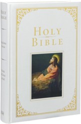 KJV Family Bible--imitation leather-over-board white