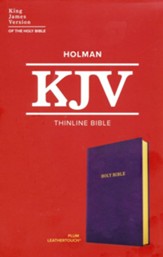 KJV Thinline Bible--LeatherTouch, purple