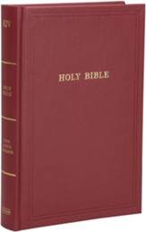KJV Pew Bible--hardcover, garnet