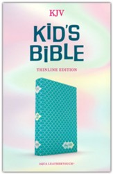 KJV Kids Bible, Thinline Edition--LeatherTouch aqua