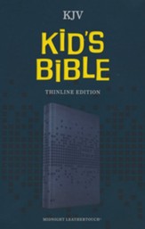 KJV Kids Bible, Thinline Edition--LeatherTouch, midnight  blue