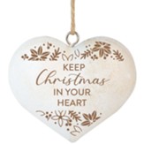 Keep Christmas in Your Heart, 3D Heart Ornament