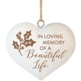 In Loving Memory, 3D Heart Ornament